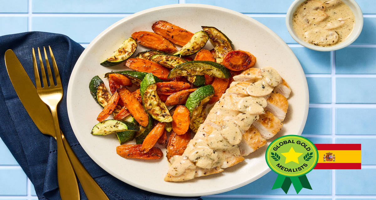 Spain’s Creamy Chicken & Mushrooms Top recipes from HelloFresh markets around the world