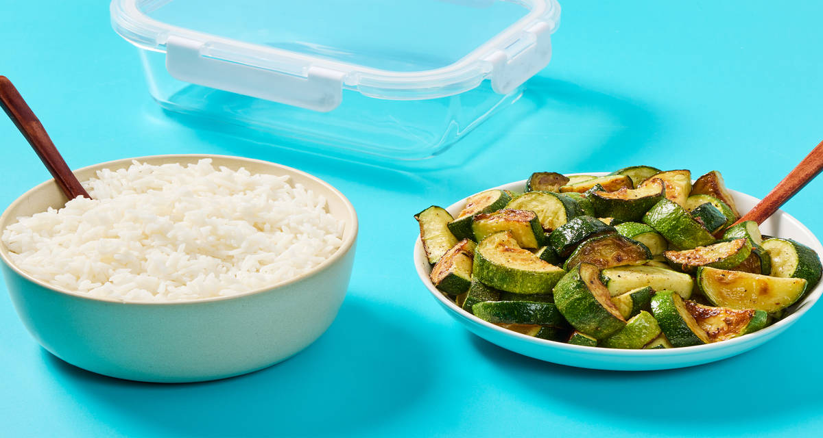 Meal Prep Rice & Roasted Zucchini Simplify your week with these make-ahead sides!