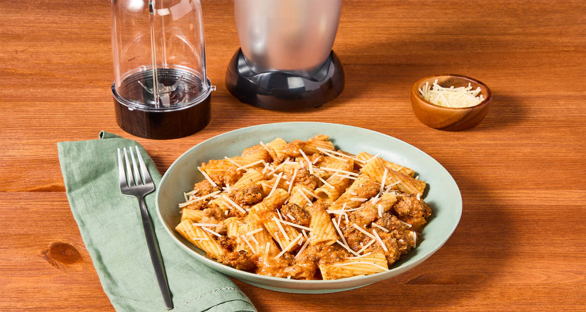 Hidden Veggie Beef Bolognese Note: Blender required