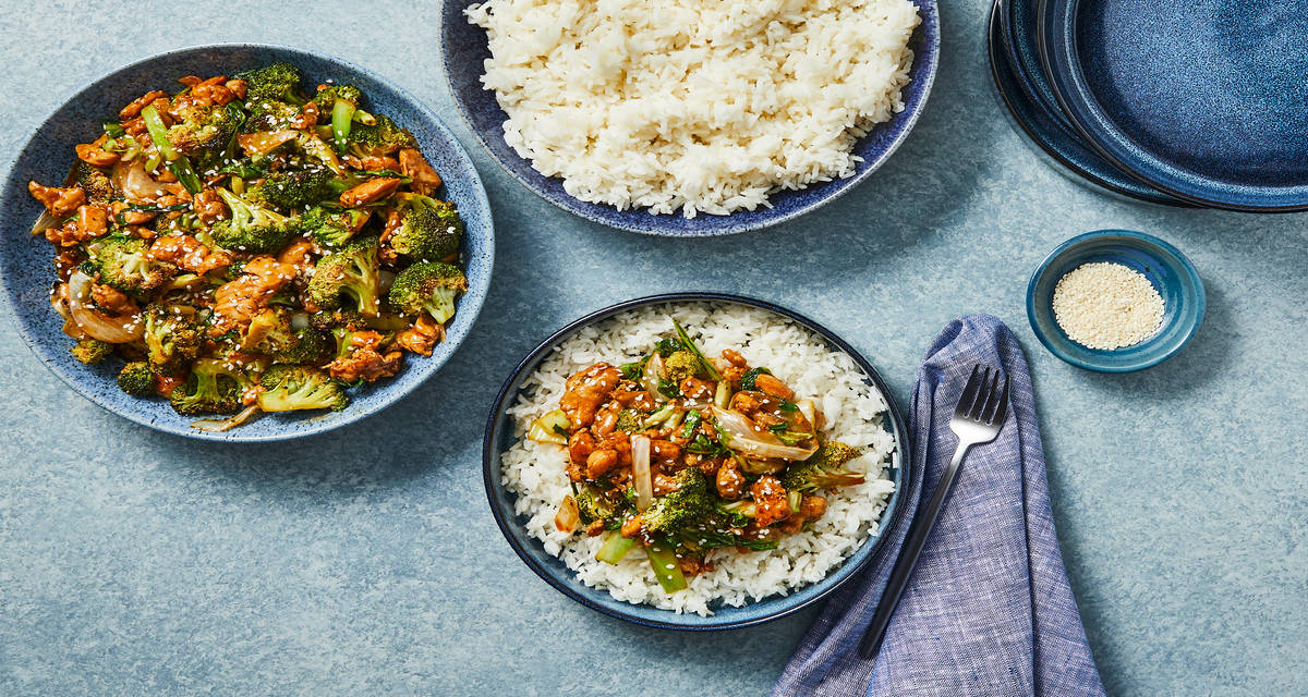 Big Batch Soy-Sesame Chicken & Broccoli 2x the delicious portions!