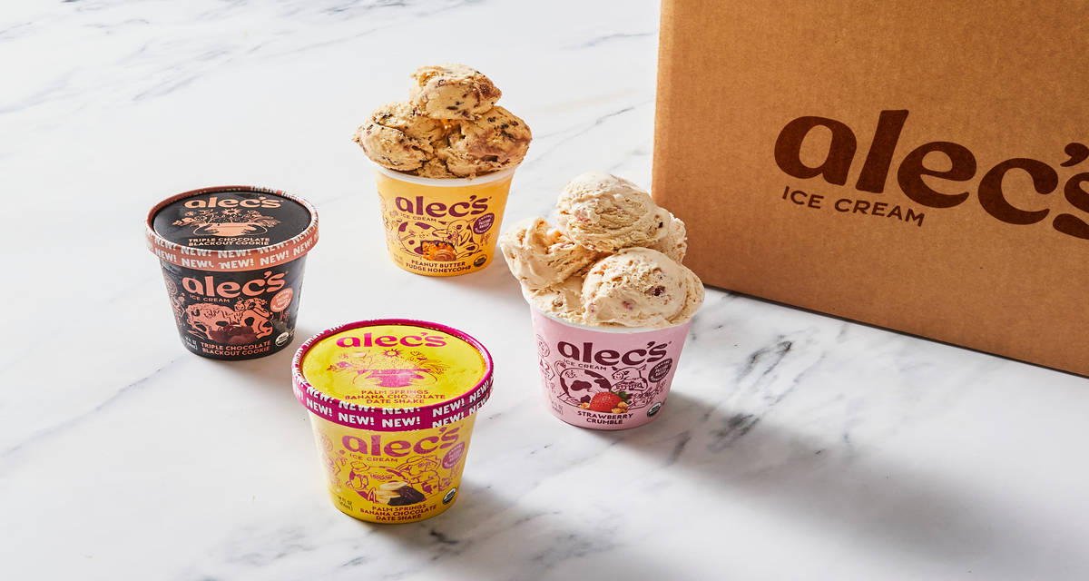 Alec’s Ice Cream Variety 4-pack Order ships & arrives separately | 10 Servings