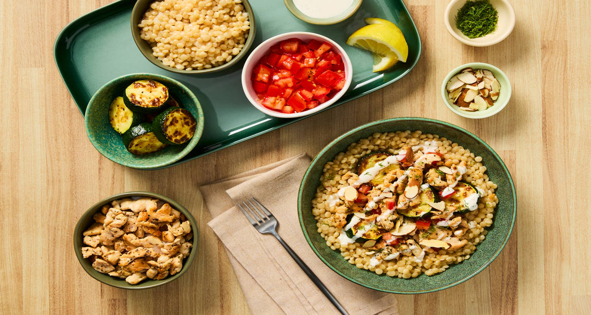 Mediterranean Chicken & Couscous Bar One recipe–endless ways to enjoy!