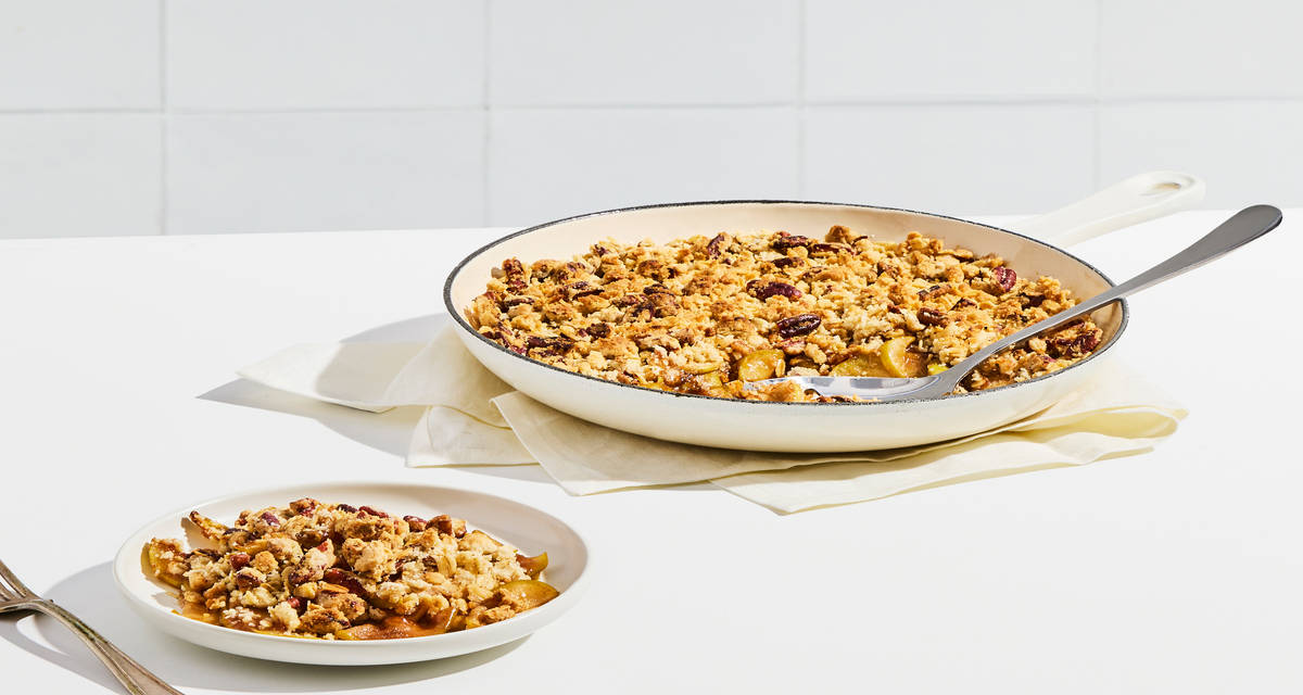 Skillet Apple Crisp 2 Servings | An autumnal dessert delight