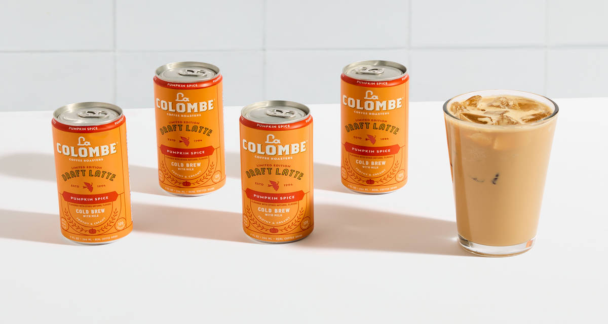 La Colombe Pumpkin Spice Draft Lattes 4 Cans | cold brew, milk & pumpkin puree