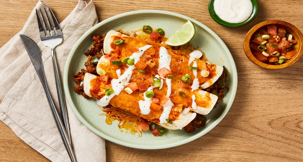 Chicken Pepper Enchiladas Recipe HelloFresh - Main Image