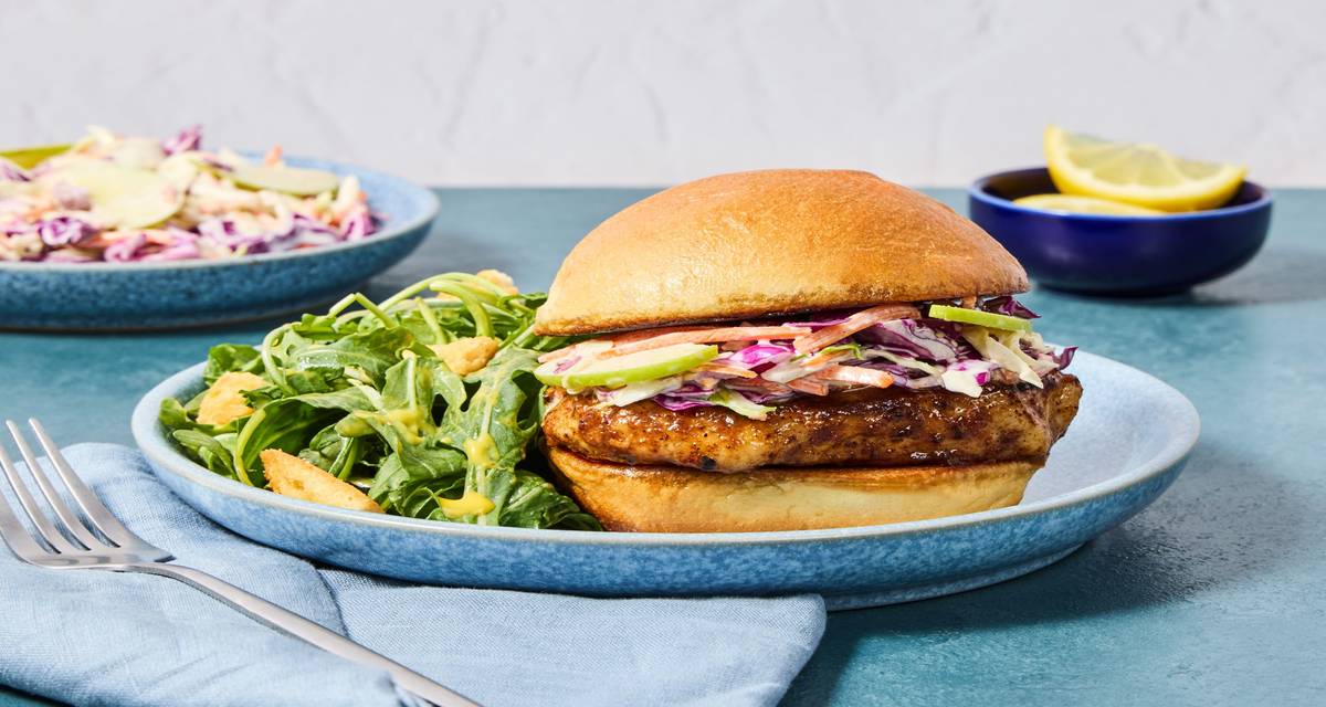 Seared Pork Sandos with Tangy Apple Slaw Elevated Dinners, Impressively Easy