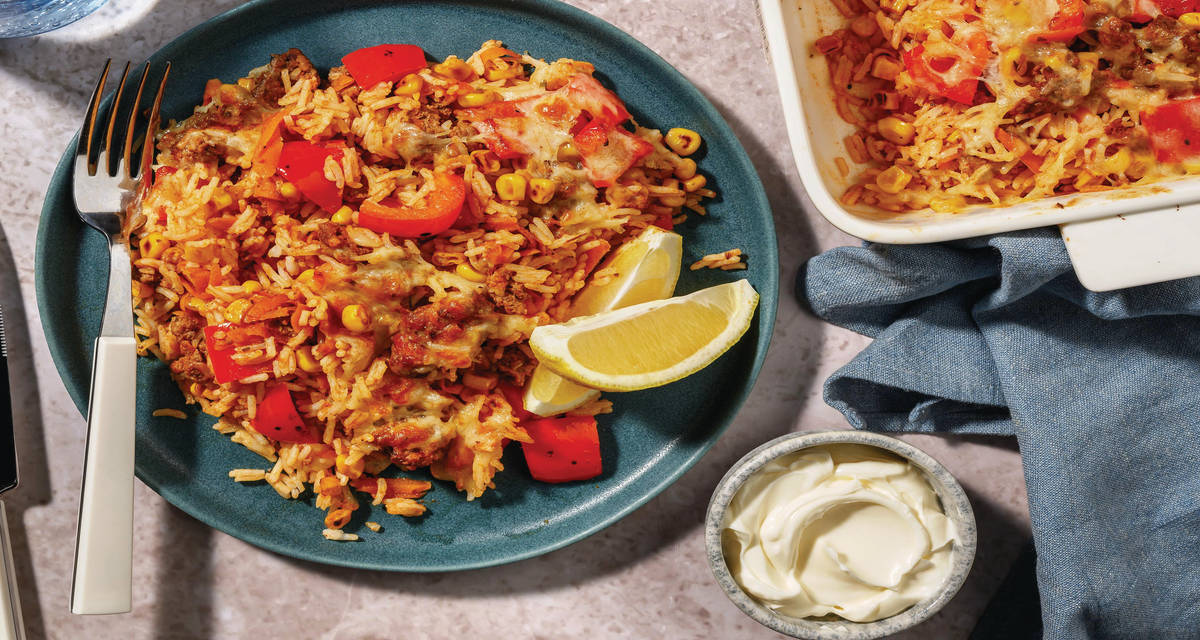 Casserole Baked Spanish Rice With Ground Beef Ground Beef Taco