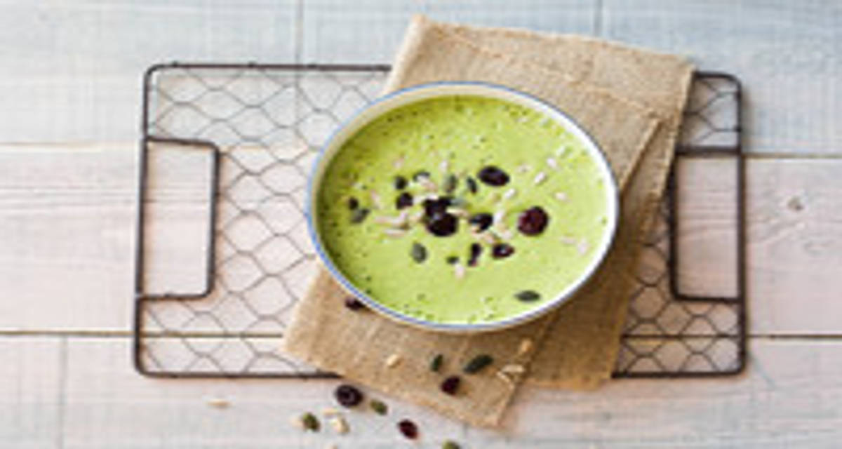 Smoothiebowl met mango en spinazie