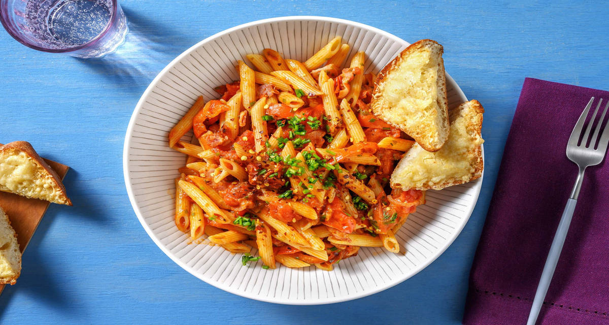 Bacon Penne all’Arrabbiata Recipe HelloFresh