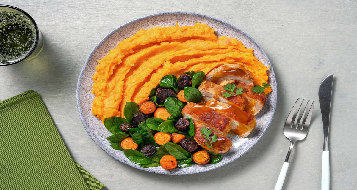 Soya og ingefærglasert svinekjøtt Recipe HelloFresh