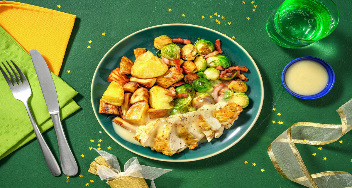 Ultimate Festive Roast Chicken Breast and Gravy Recipe HelloFresh