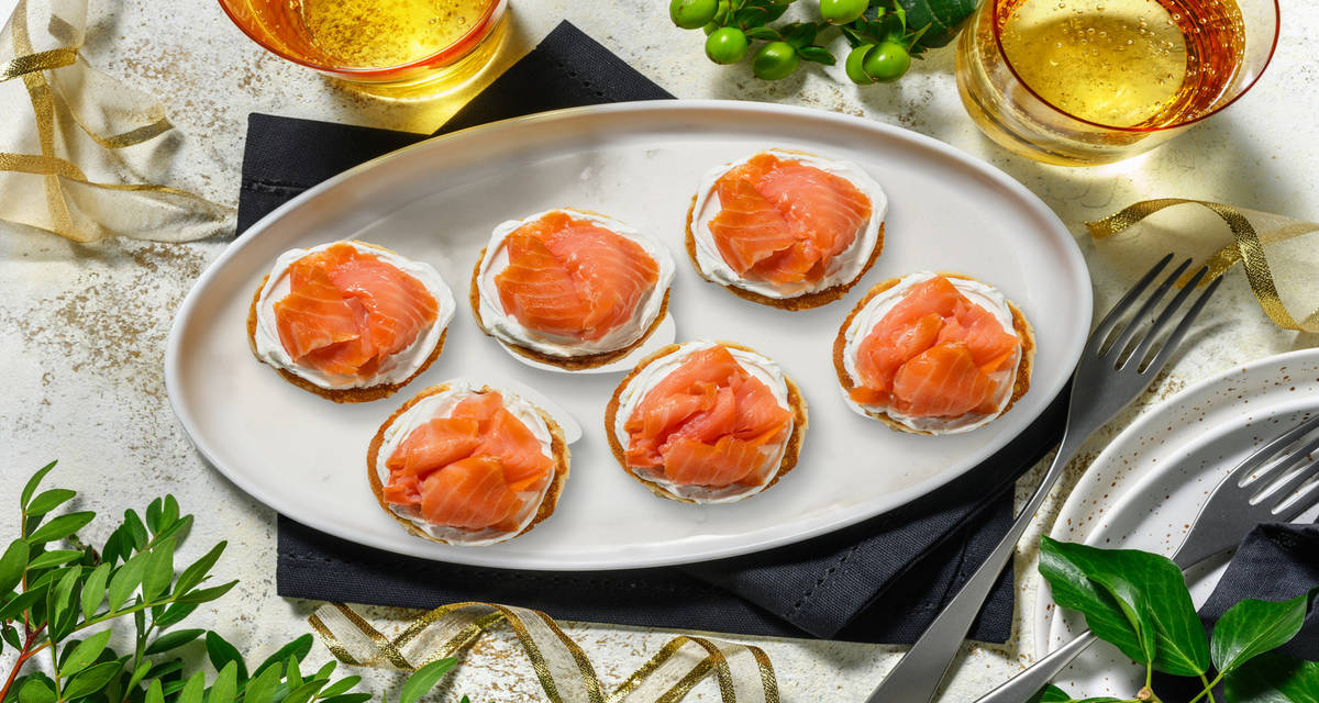 Blinis au mascarpone & saumon fumé 6 blinis