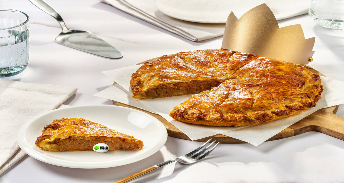 Galette des rois frangipane & sa couronne +/- 8 parts