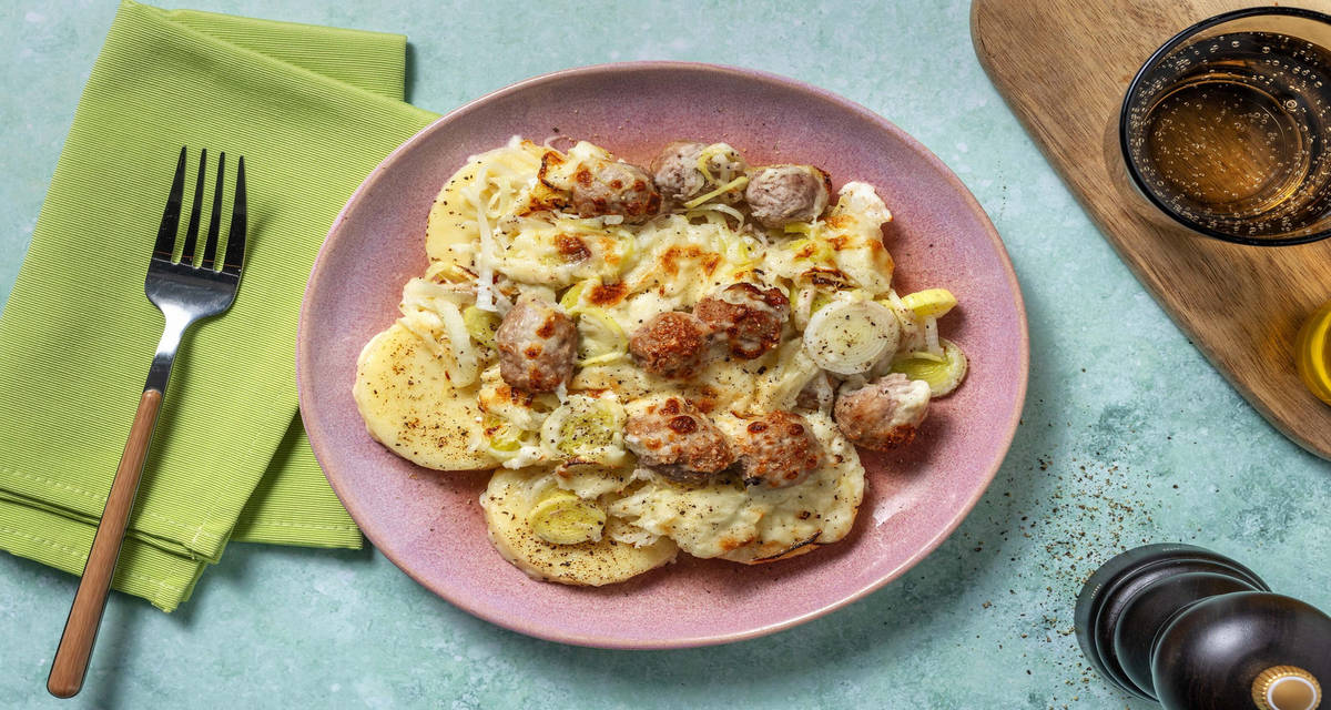 Gnocchi alla romana con salsiccia e besciamella