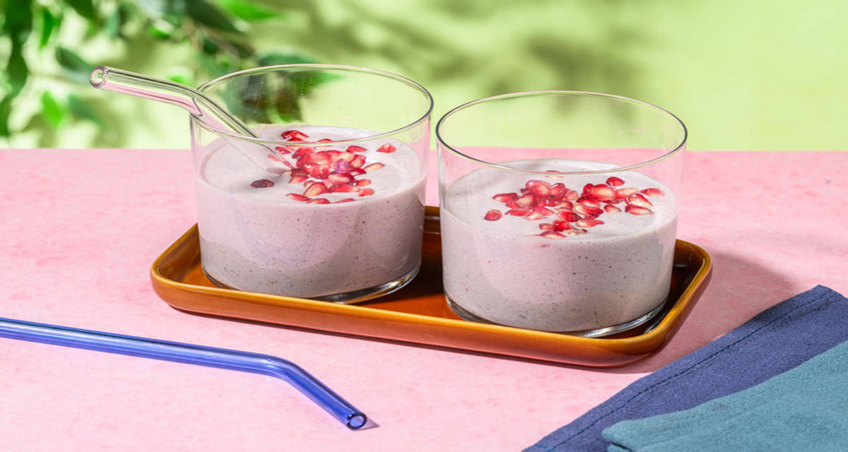 Granaatappelsmoothie 2 porties | met ananas en kwark