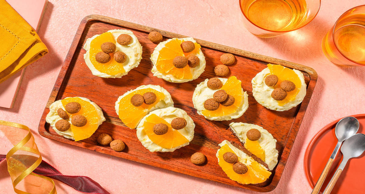 Mini Sinterklaas cheesecakes om te delen | met kruidnoten en chocolate chips