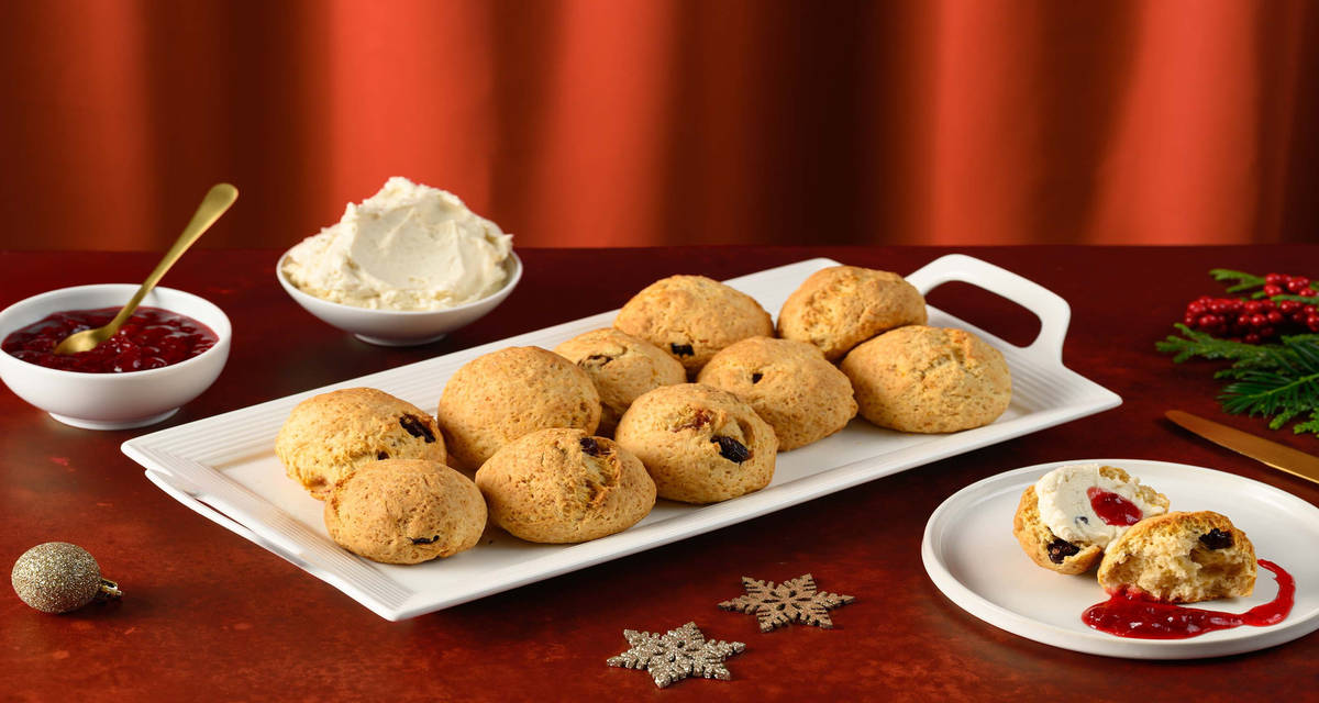 Kerstscones met cranberry's 10 porties | met sinaasappel en kaneel