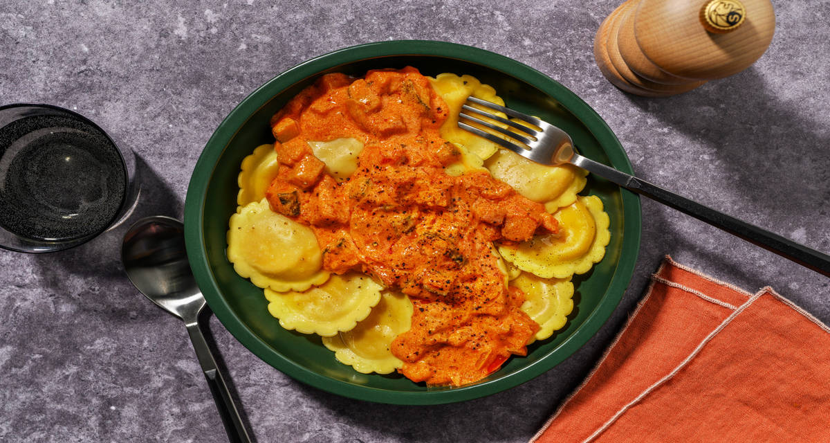 Girasoli au poulet crémeux tomates, épices siciliennes et persil