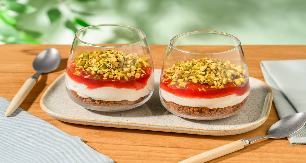 Verrines crémeuses mascarpone & fraise 2 portions