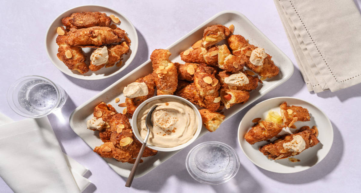 Mini-croissants pomme, cannelle & mascarpone +/- 20 mini-croissants