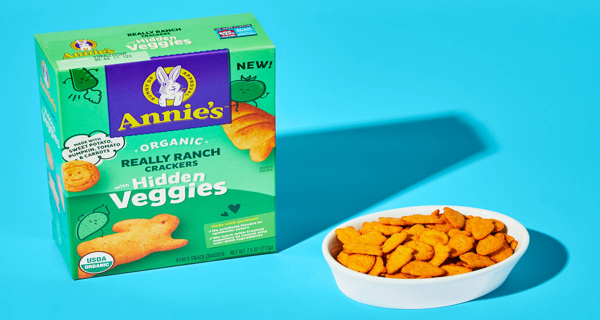 Annie’s Real Ranch Crackers with Hidden Veggies It’s snack time. | 7 Servings