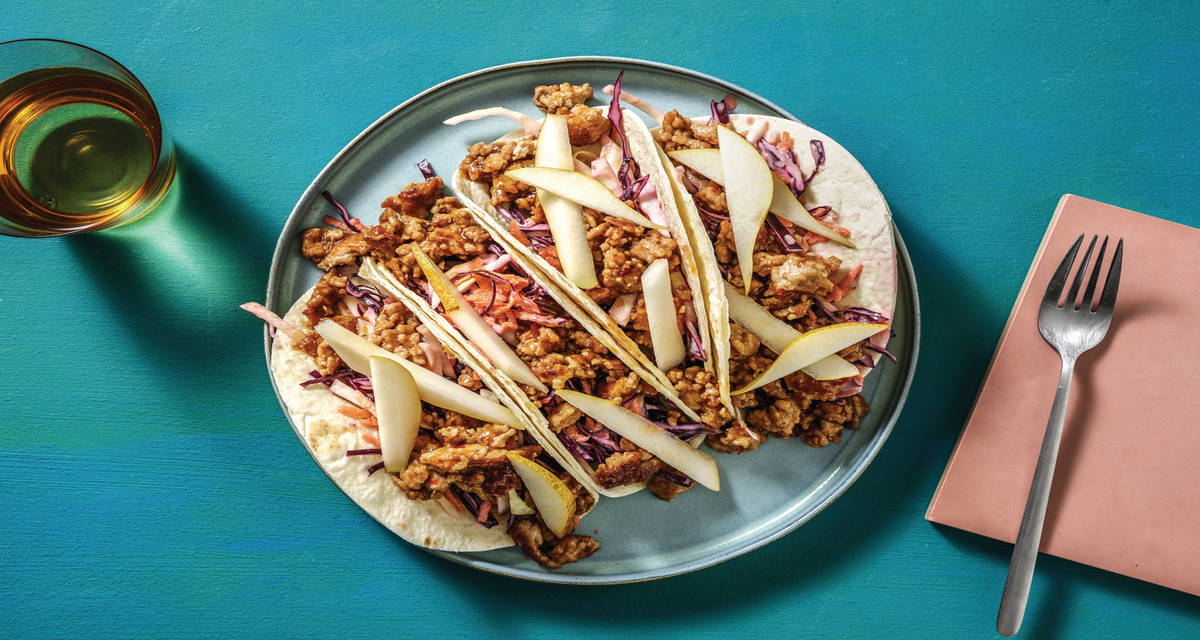 Quick Asian Sweet Chilli Pork Tacos Recipe HelloFresh
