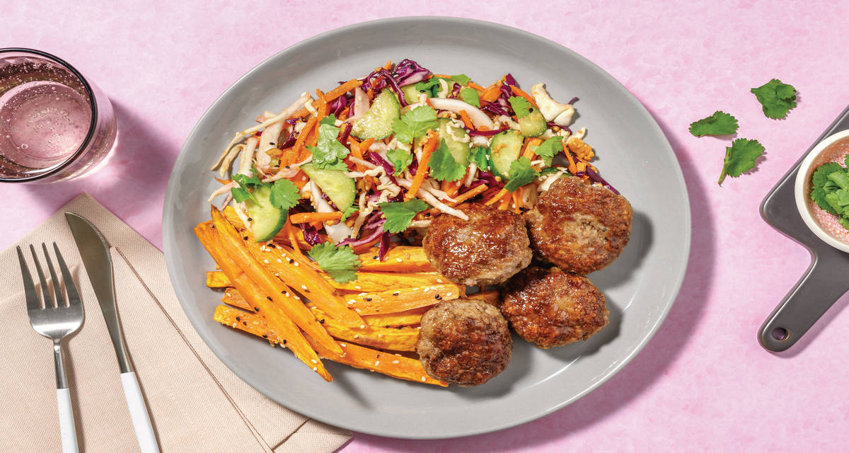 Asian-Style Beef Rissoles Recipe | HelloFresh