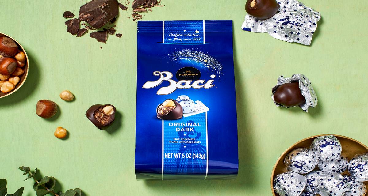 Baci Perugina Dark Chocolate Truffles with Hazelnuts, 10 truffles