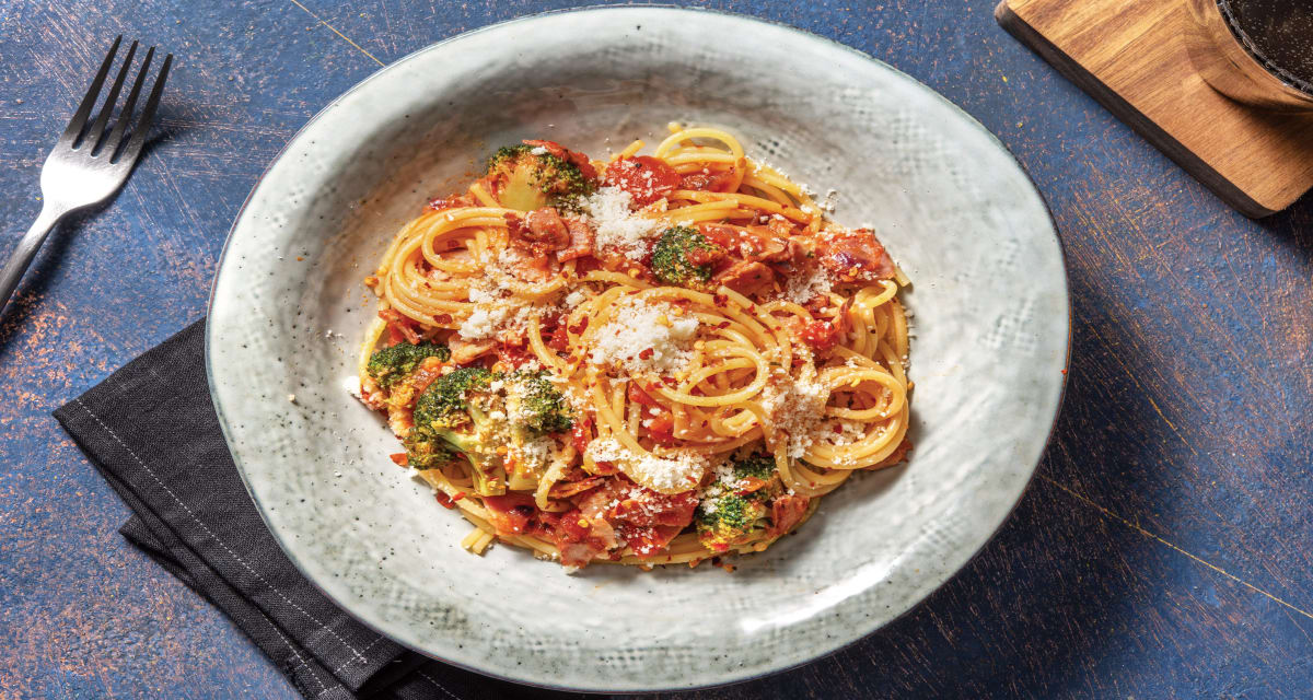 Bacon, Parmesan & Chilli Spaghetti Recipe HelloFresh