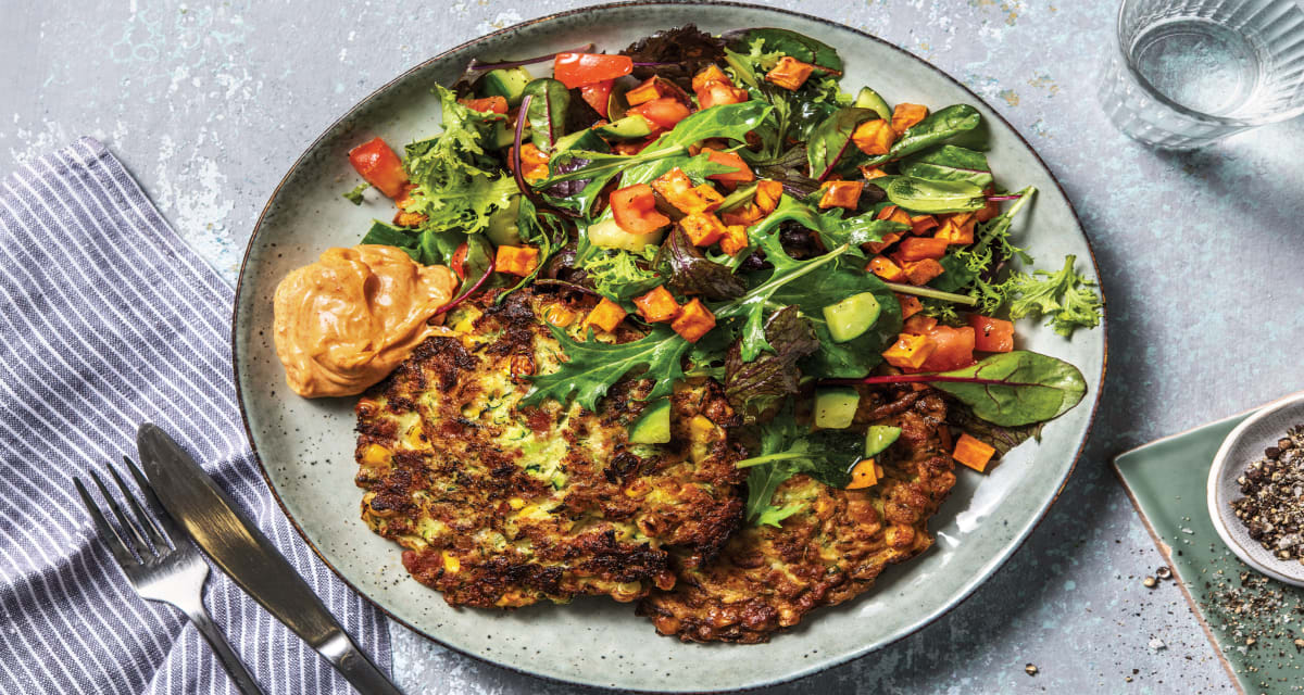 Bacon Zucchini Corn Fritters Recipe Hellofresh
