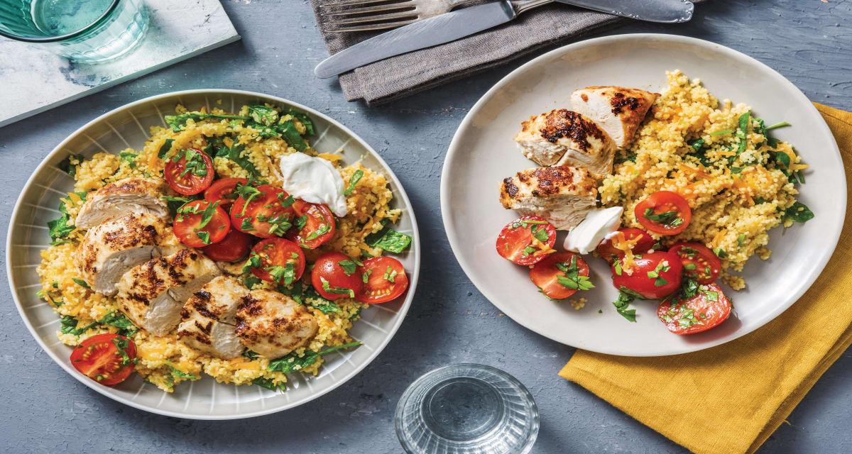 Baked Chermoula Chicken with Couscous Recipe | HelloFresh
