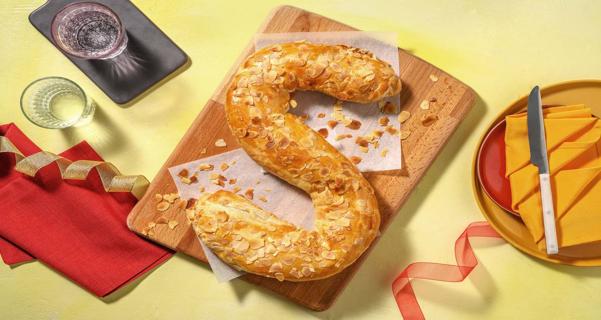 Bakbox | Banketletter met zelfgemaakt amandelspijs +/- 8 stukjes | Bak het zelf met verse ingrediënten