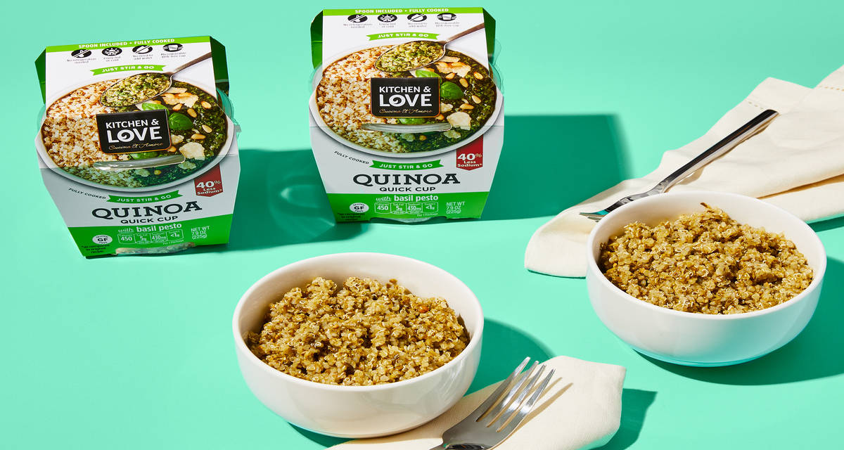 Basil Pesto Quinoa Just heat and eat! | 2 Servings