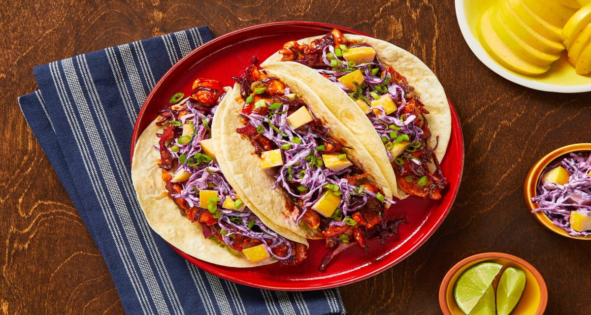 BBQ Chicken Tacos with a Creamy Apple Slaw-image