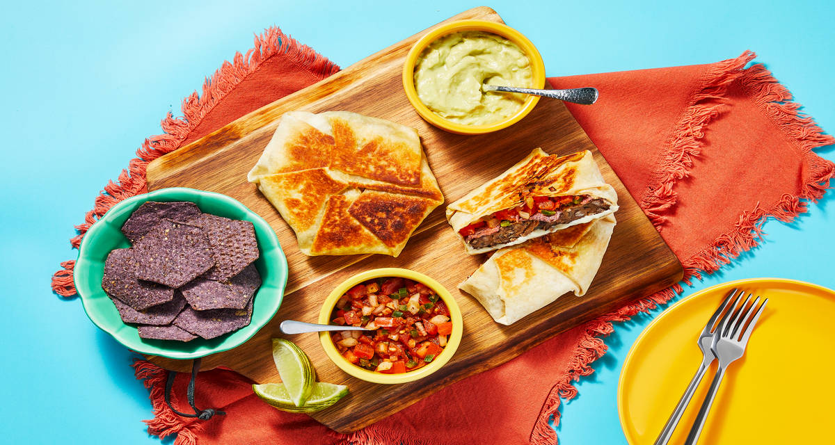 Black Bean Burger Crunchy Wraps with Creamy Guac & Pico de Gallo