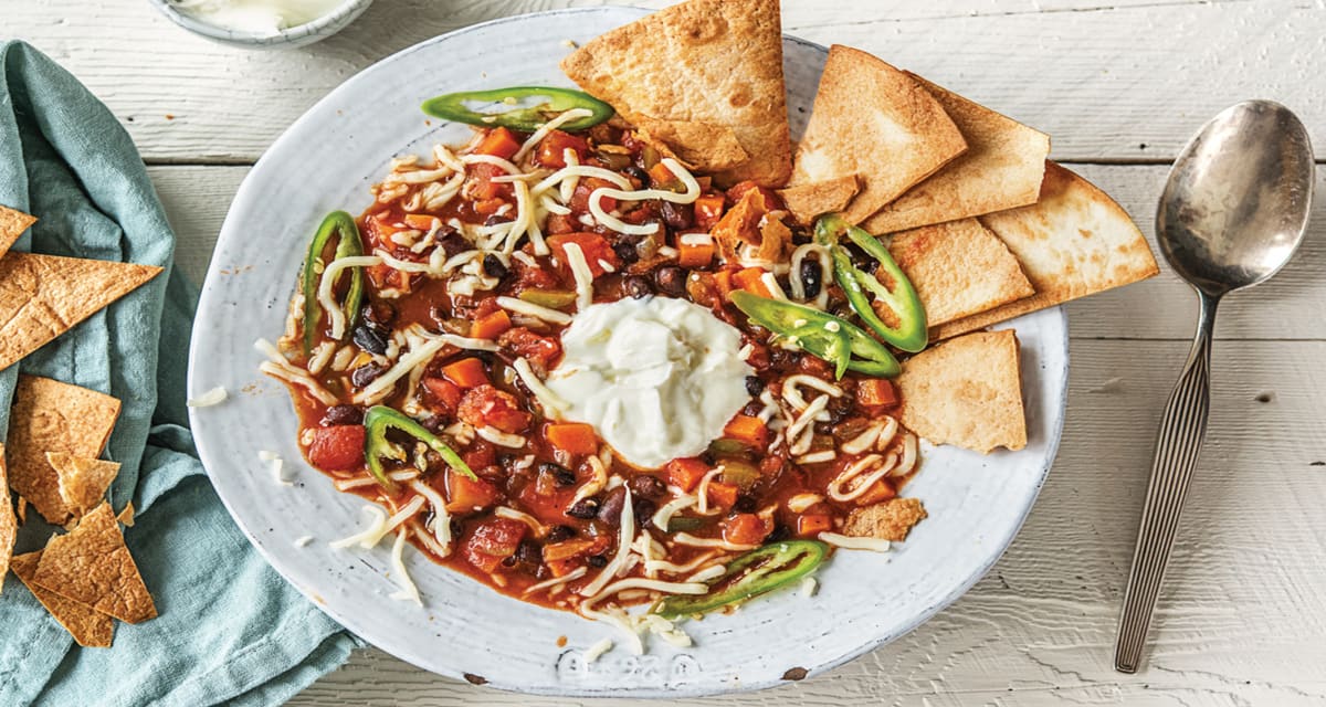 MexiBlack Bean & Veggie Chilli Recipe HelloFresh