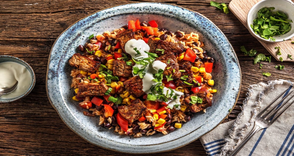 Mexican Beef Burrito Bowl Recipe HelloFresh