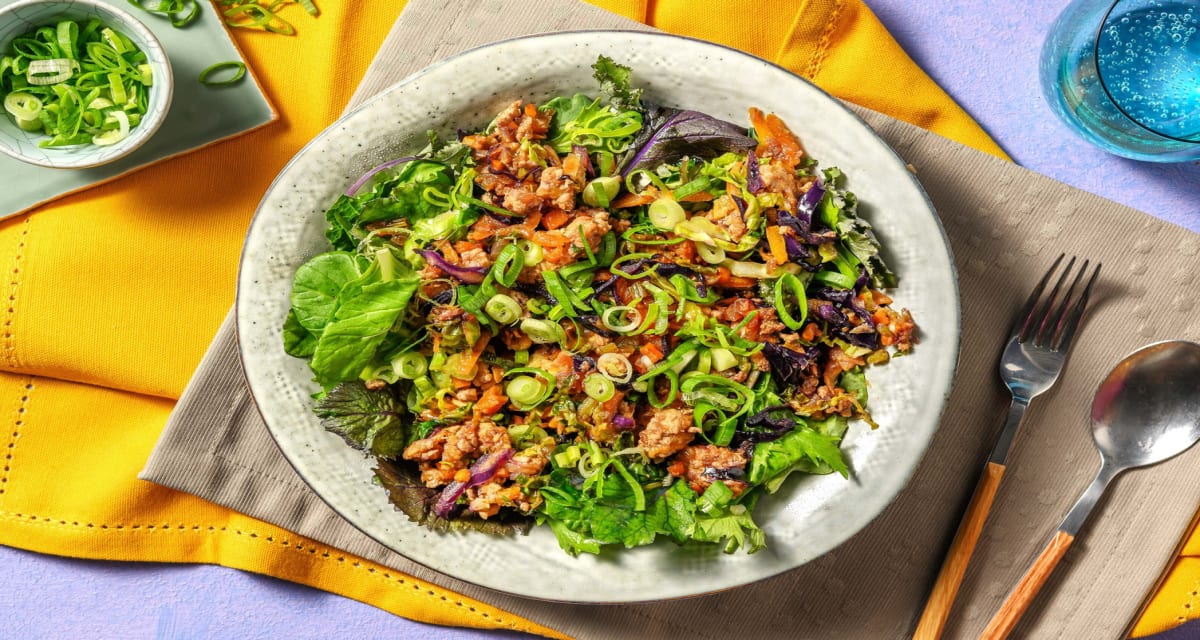 Carb Smart Egg Roll Bowl with Green Onions-image