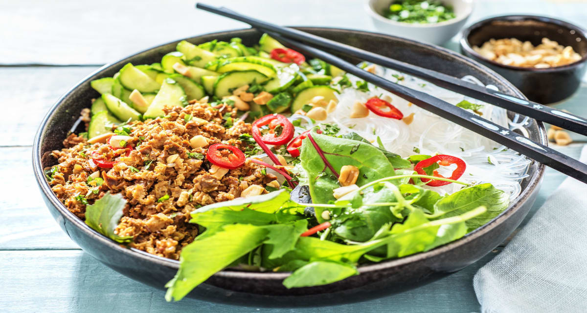 Thai Veggie Bowl with Rice Noodle Recipe | HelloFresh