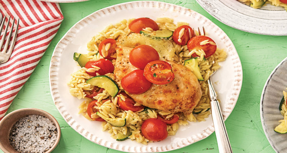 Bruschetta Chicken with Risoni Recipe HelloFresh