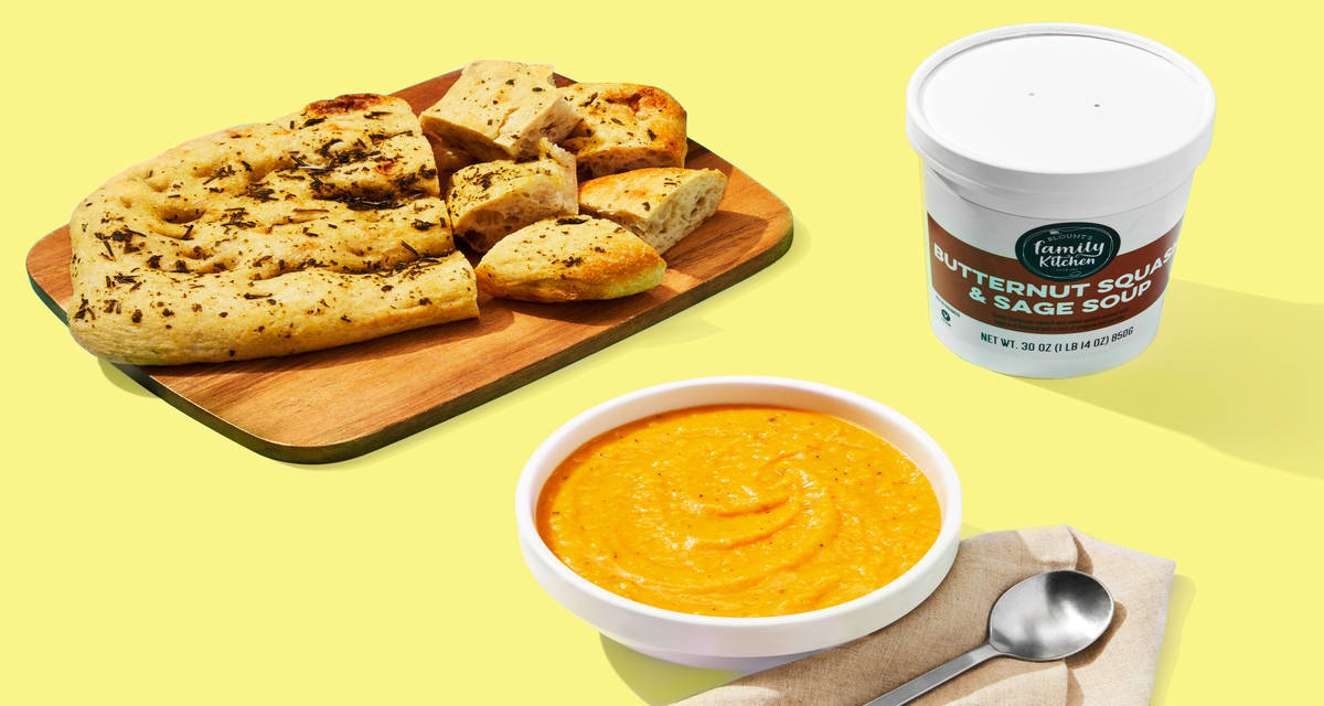 Butternut Squash & Sage Soup + Focaccia 30 oz. of a souper combo. | 2-3 Servings