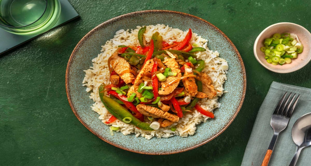 Calorie Smart Turkey Fajita Bowls with Seasoned Rice-image