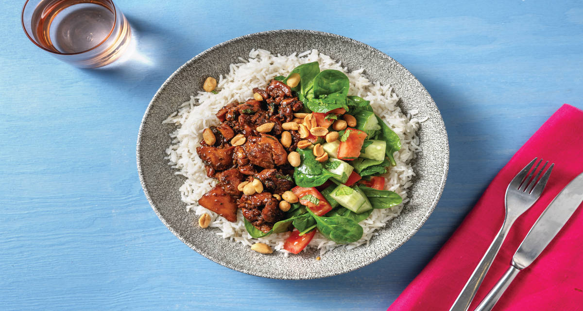 Caramelised Chicken & Coconut Rice Recipe HelloFresh