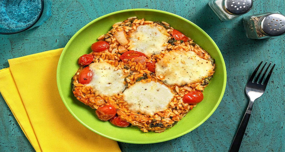 Caprese Orzo Bake Recipe HelloFresh