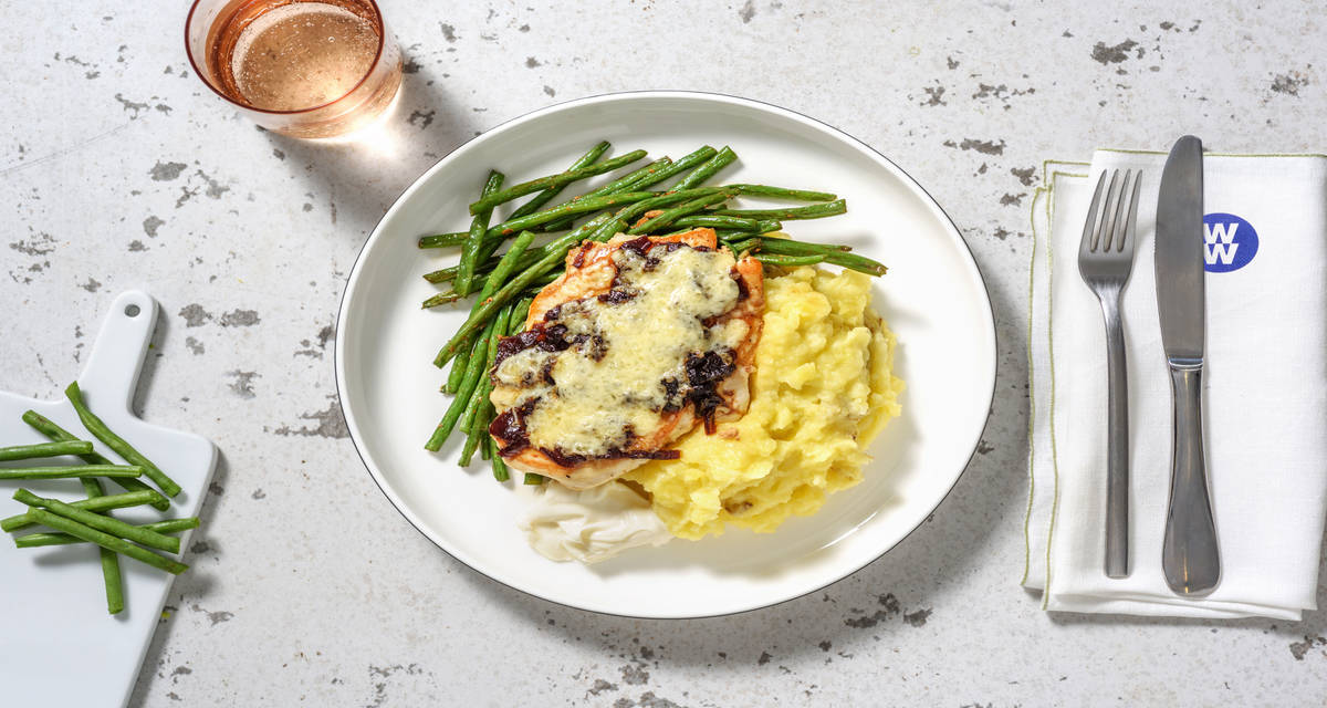 Cheese and Caramelised Onion Chicken Recipe HelloFresh