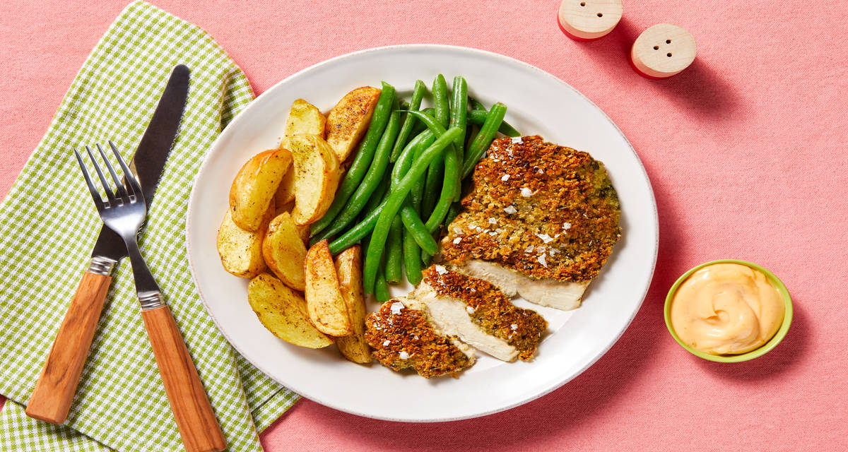 Cheesy Un-Fried Chicken All In One Pan