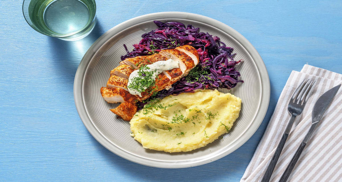 Chicken and Braised Cabbage Recipe HelloFresh
