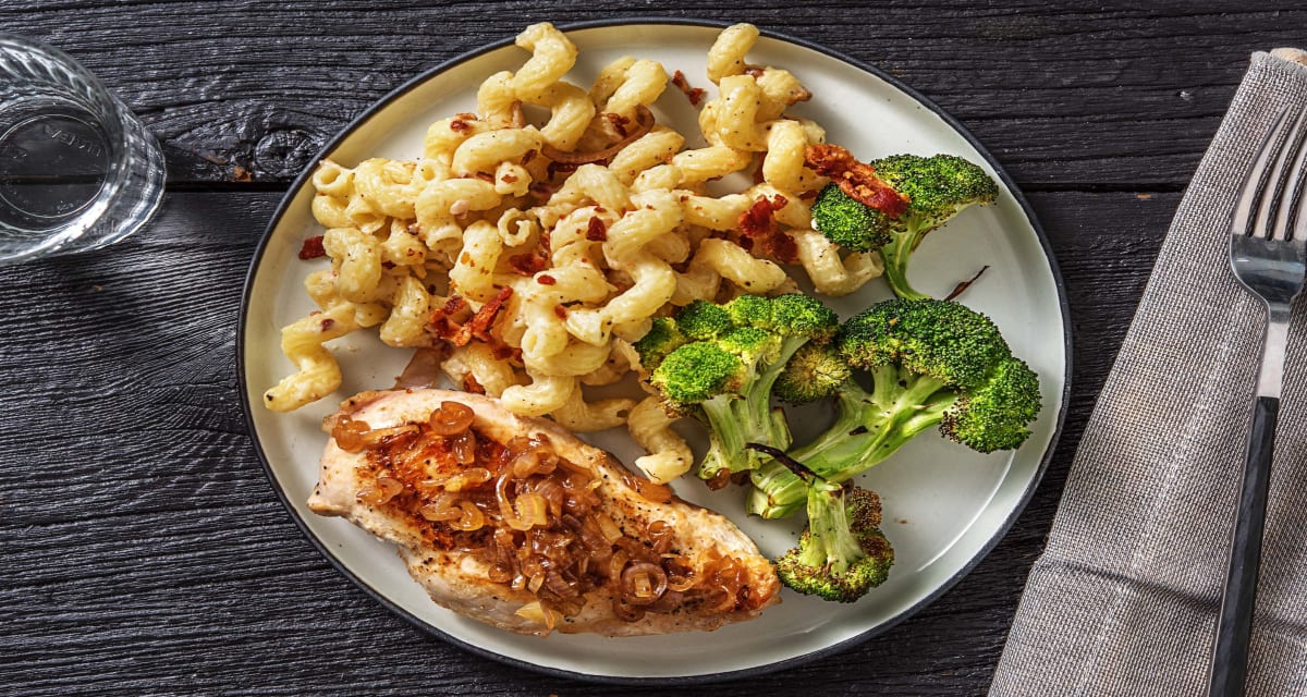 Chicken Breasts with Mac ‘n’ Cheese Recipe HelloFresh