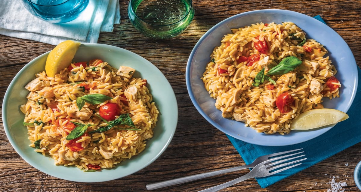 Chicken & Cherry Tomato Risoni Recipe | HelloFresh