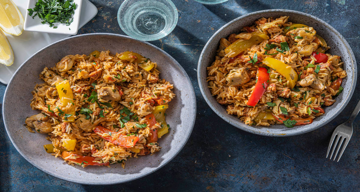 Chicken & Chorizo Rice Recipe HelloFresh